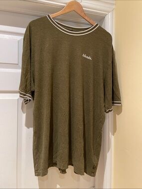 Afends Olive Tee Sustainable Streetwear Breathable XL